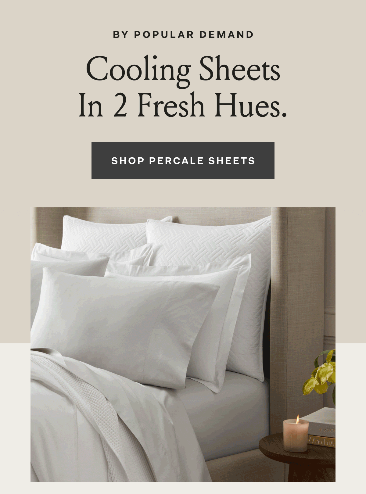 Fresh colors in Percale & a FREE Waffle Throw! Boll & Branch